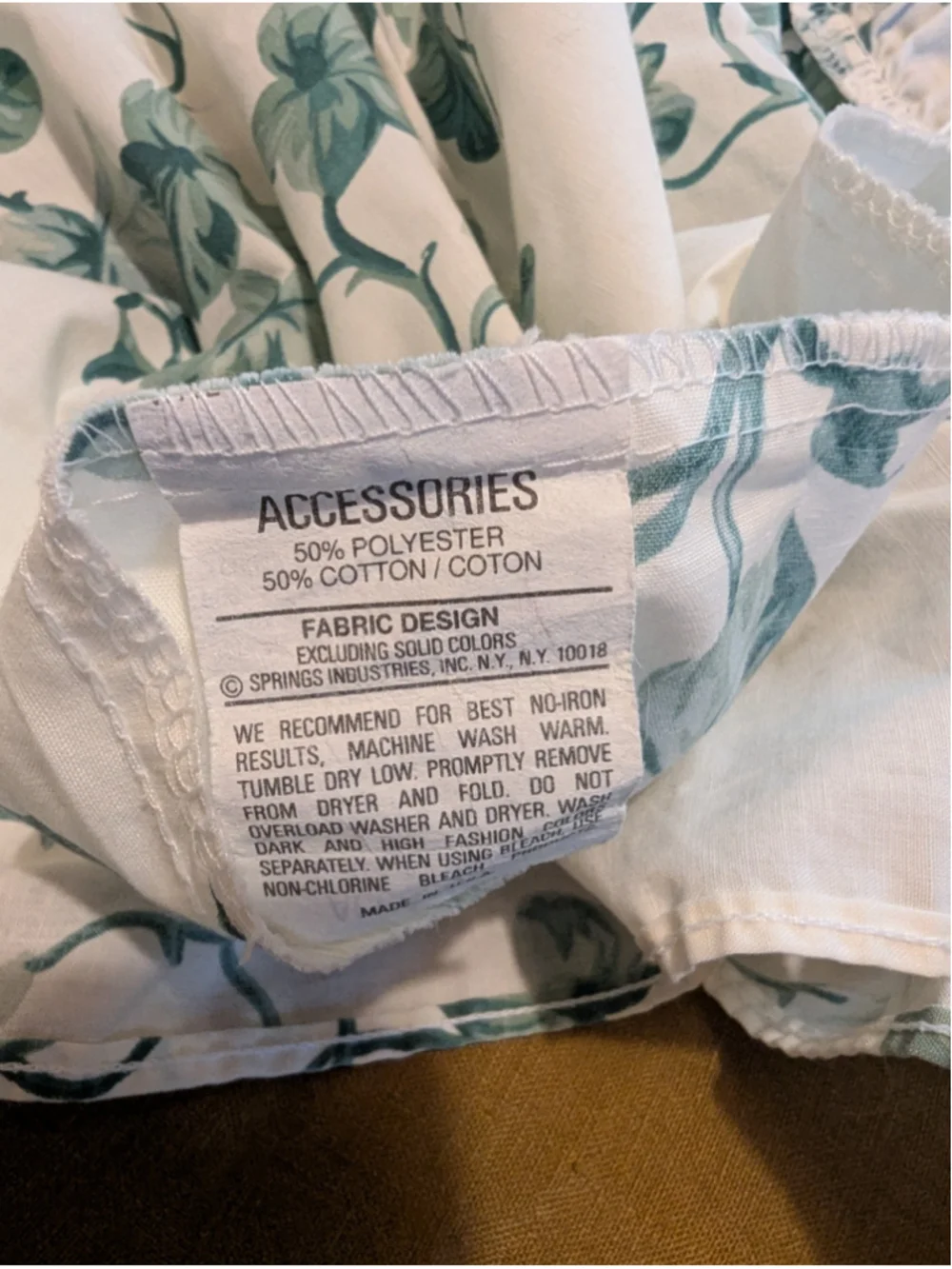 vintage ruffle sham ivy pattern set